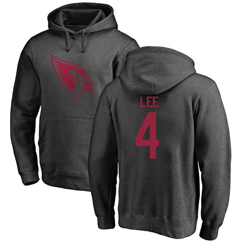 Arizona Cardinals Men Ash Andy Lee One Color NFL Football 4 Pullover Hoodie Sweatshirts